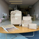 Kit Baby 4 Personalizado - Palha Ouro | Borboleta