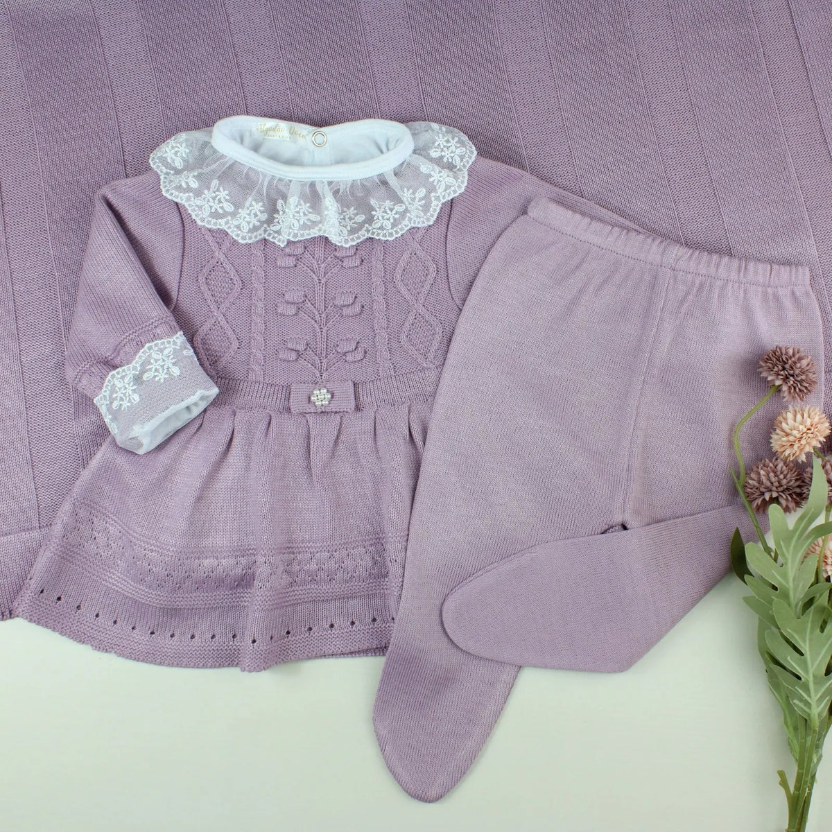 Kit Saída Maternidade Vanessa Body renda - Personalize Com o Nome da Sua Princesa