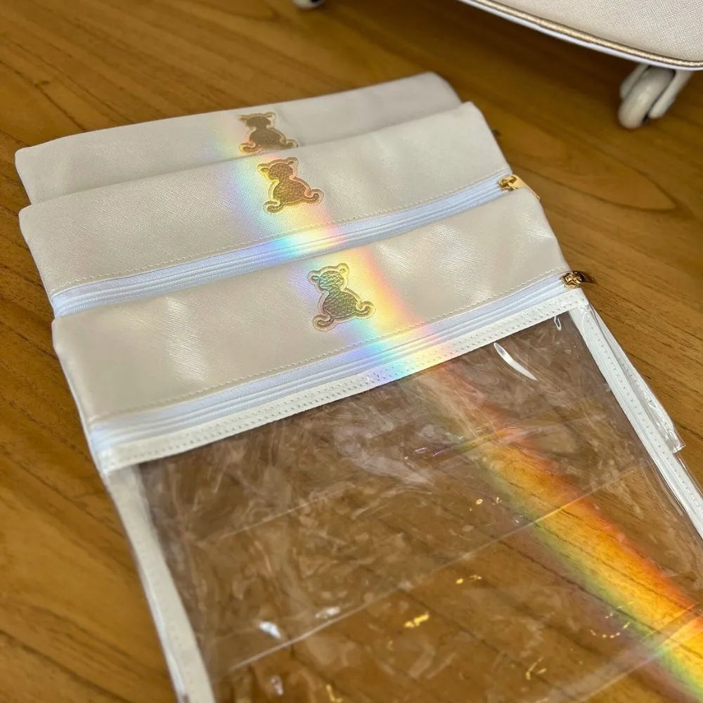 Kit Baby 4 Personalizado - Branco Perolado I Ouro