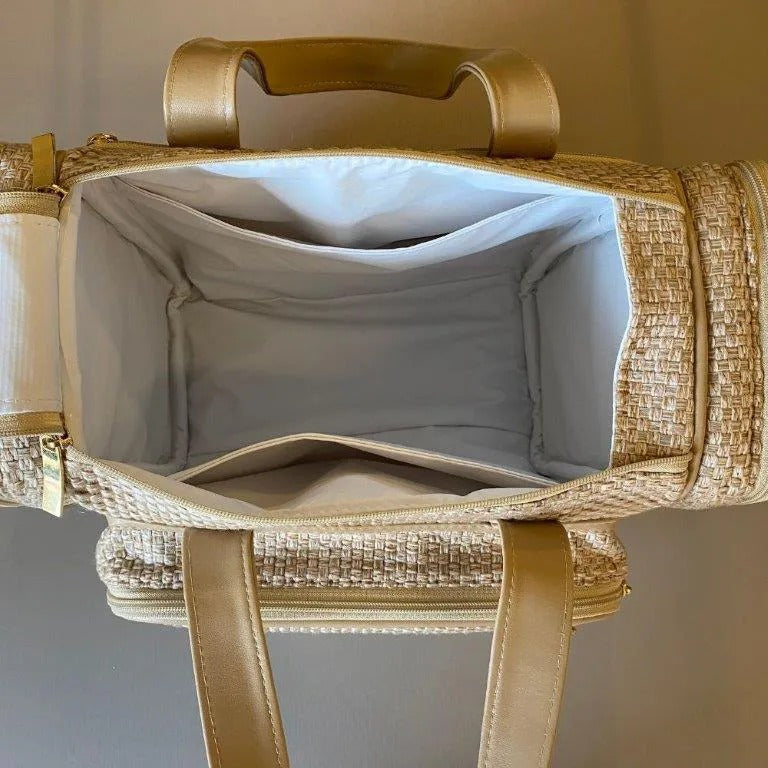 Kit Baby 5 Personalizado - Palha Ouro | Borboleta - Inclui Bolsa Personalizável