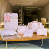 Kit Baby 7 Items Personalizado Linho | Rosa