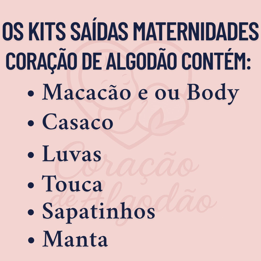 Kit Saída Maternidade Urso Bolso - Personalize Com o Nome do Seu Príncipe