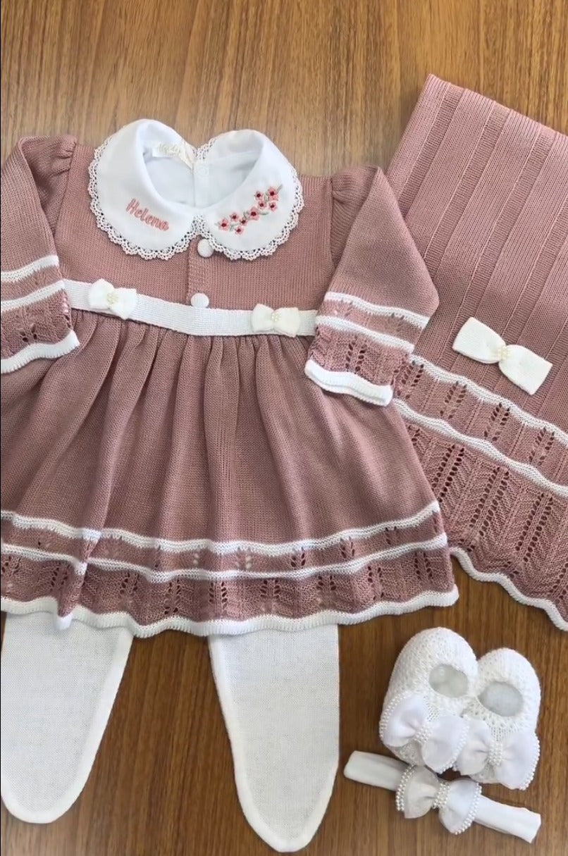 Kit Saída Maternidade Rosê - Personalize Com o Nome da Sua Princesa