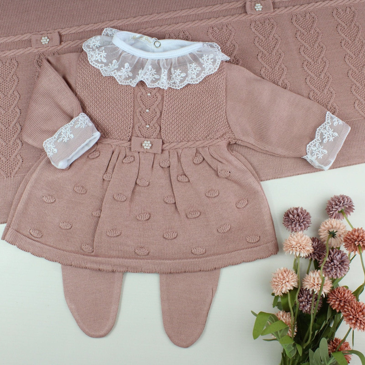 Kit Saída Maternidade Nicole Body renda- Personalize Com o Nome da Sua Princesa