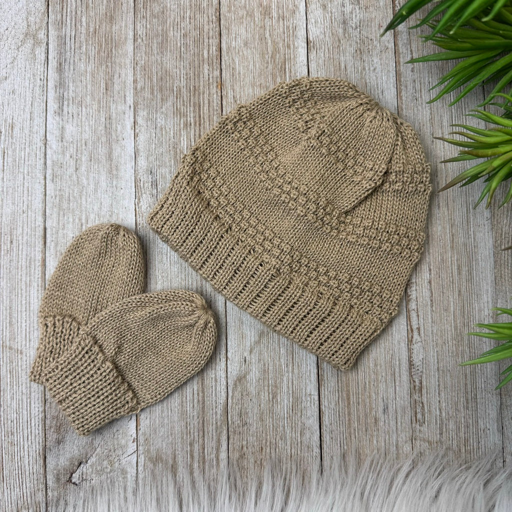 Saída De Maternidade Masculina Bebê Tricô Caio 7 Peças - ACOMPANHA BODY PERSONALIZADO                                                                        Verde Maré