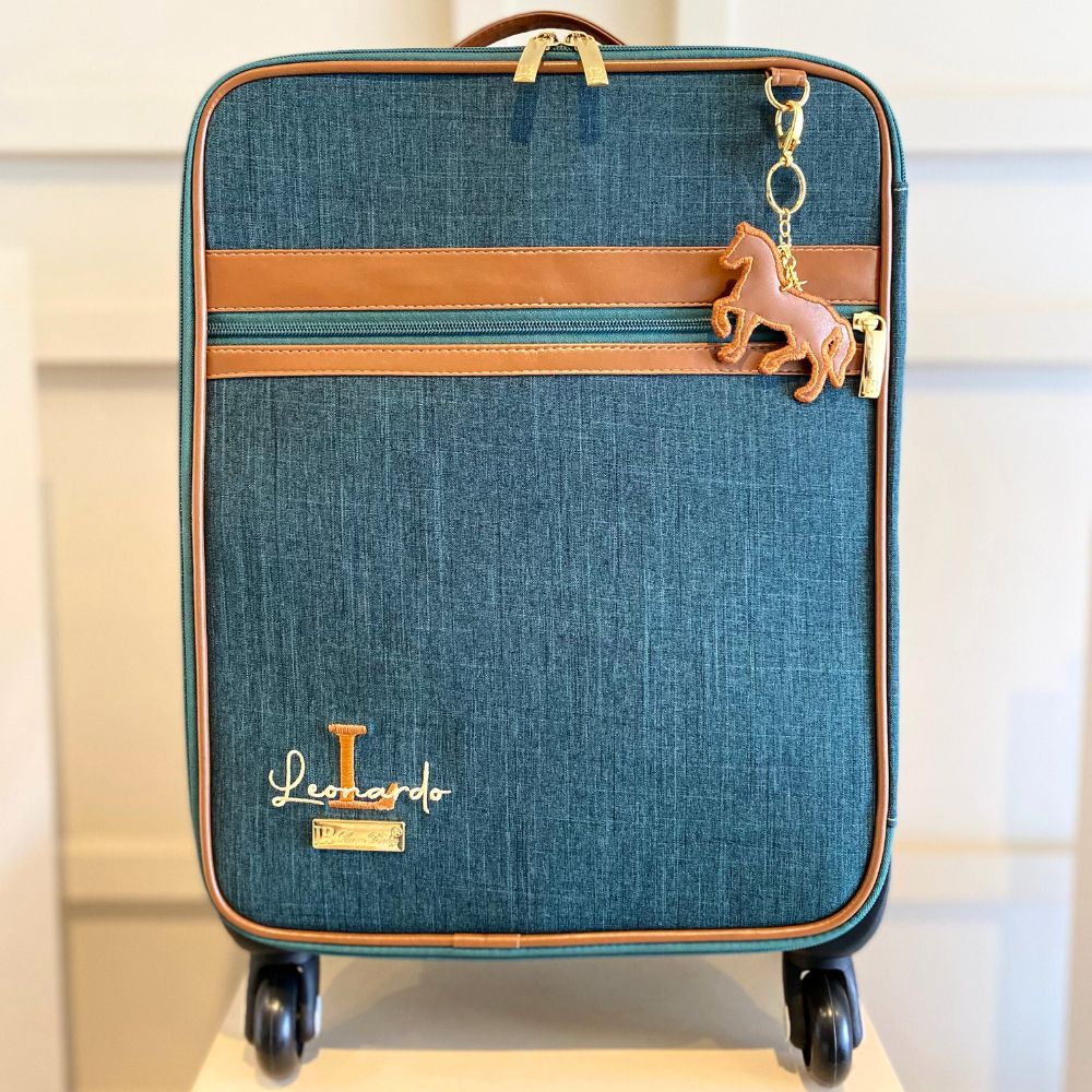 Kit Baby 5 Personalizado | Linho verde com Caramelo