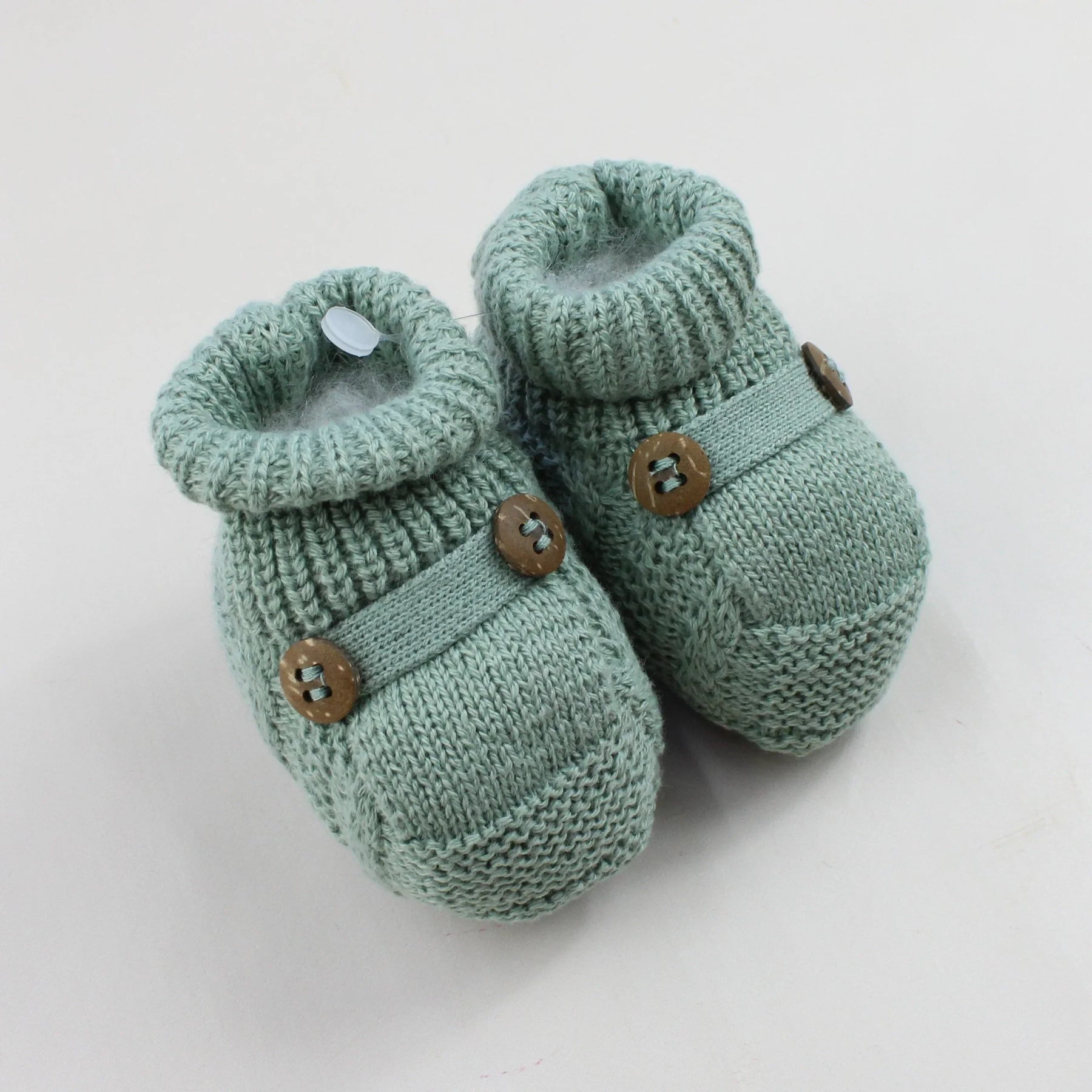 Saída De Maternidade Masculina Bebê Tricô Caio 7 peças - ACOMPANHA BODY PERSONALIZADO                                                                        Verde Maré